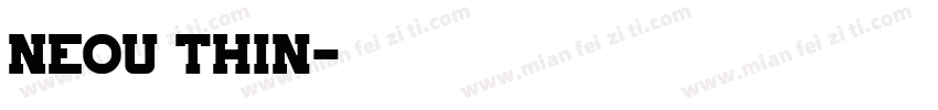 Neou Thin字体转换